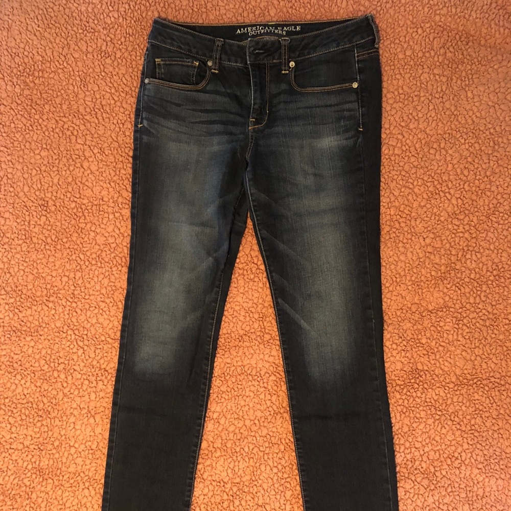 American Eagle skinny straight jeans, size 14 long